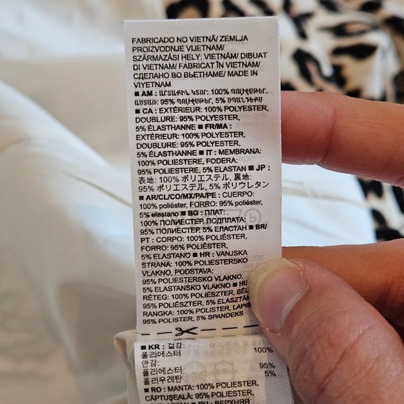 Banana Republic Womens 12 Blazer Leopard Print Tan Black Single Button Jacket - Picture 8 of 9